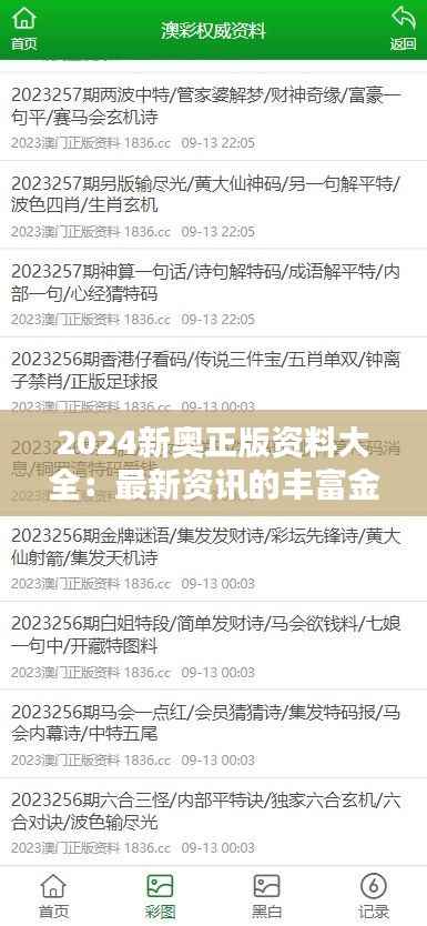 2024新奥正版资料大全:最新资讯的丰富金矿